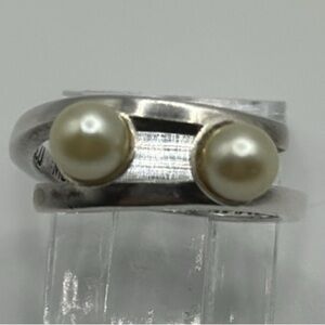 URVELO 925 silver pearls ring​​​​​​​